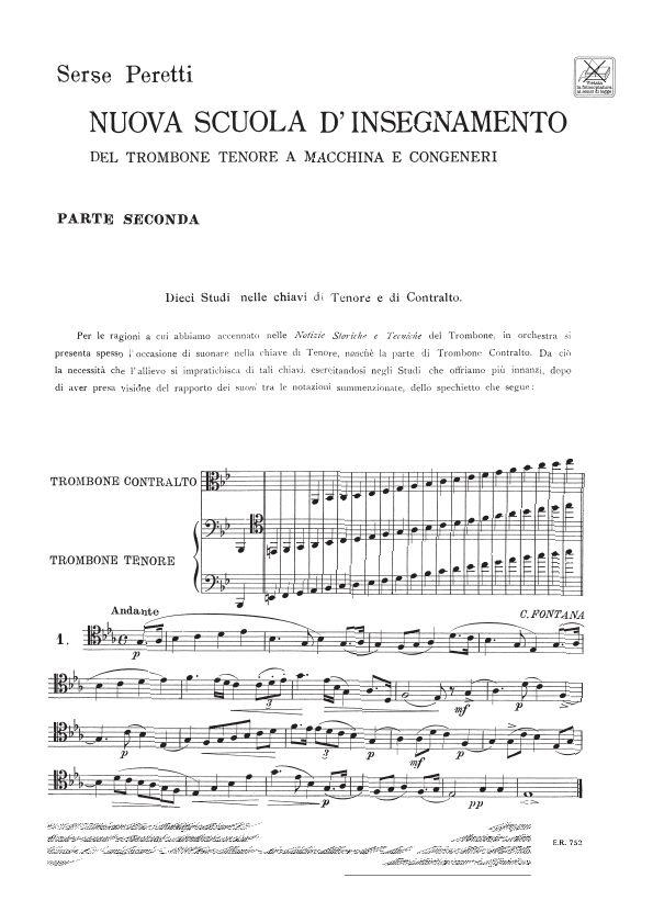 Nuova Scuola D Insegnamento Del Trombone Tenore  - trombon nebo tuba